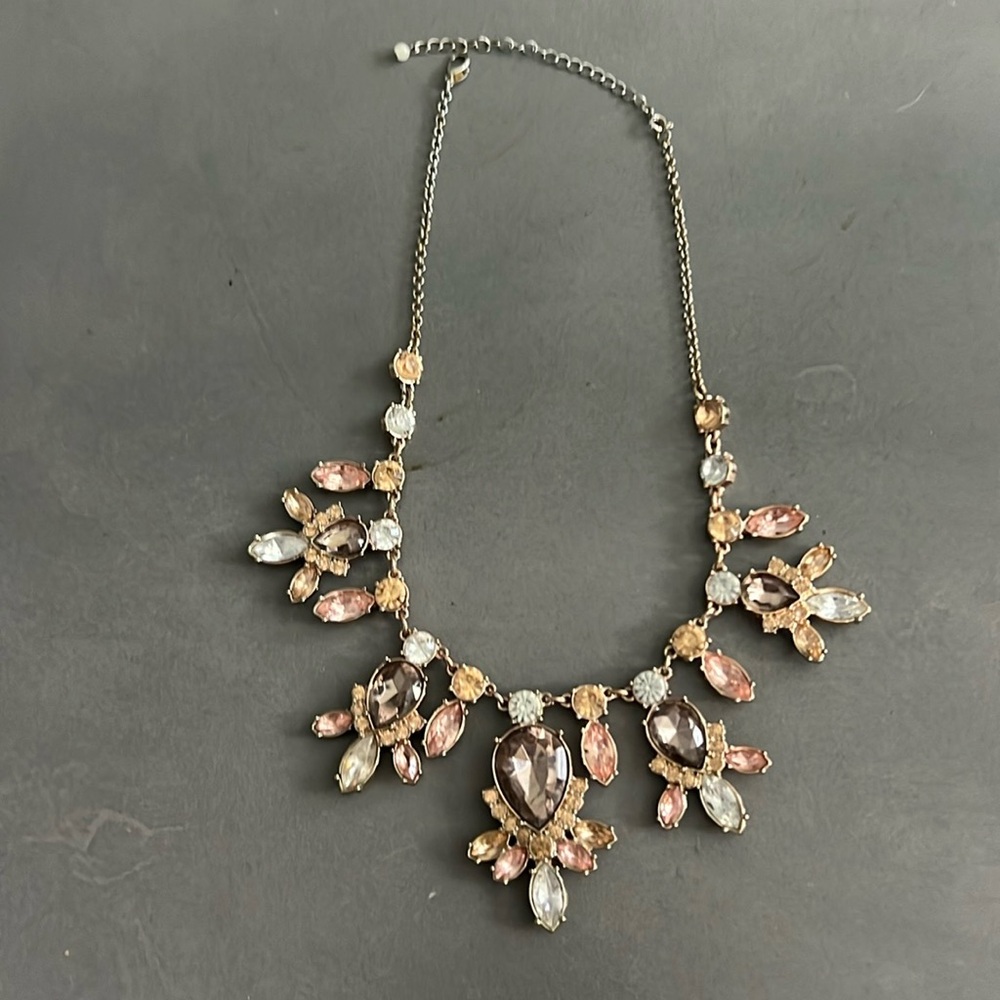 Statement necklace.  Natural colors.